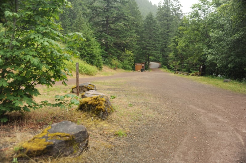 Paring at Gravel Bin Access