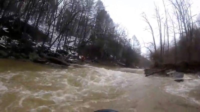 Below old mill dam