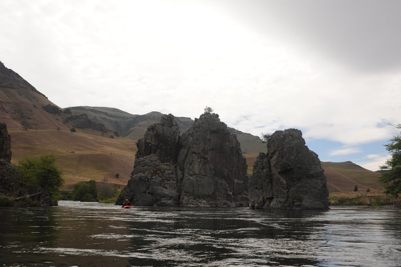 Rock Outcrops Near River Mile 70