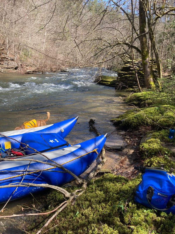 Mill Branch river left lunch stop
