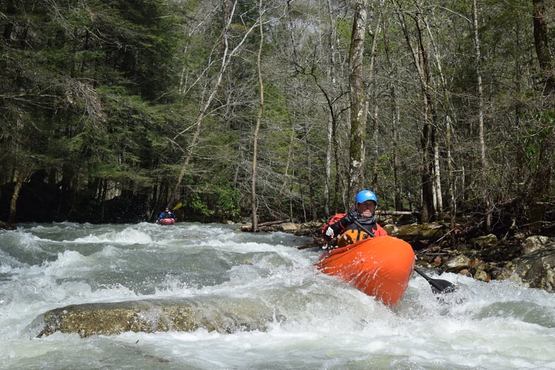 Great class III canoeing on Soak Creek