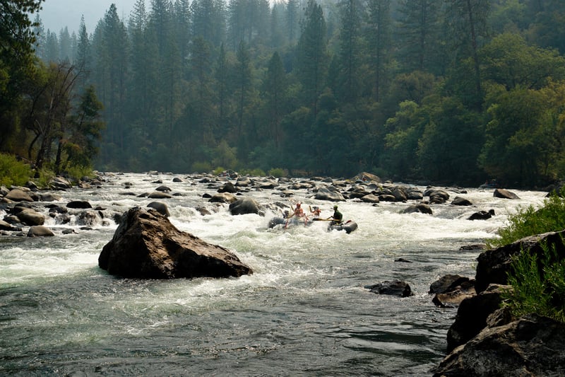 Rafts in Rock Garden rapid-2