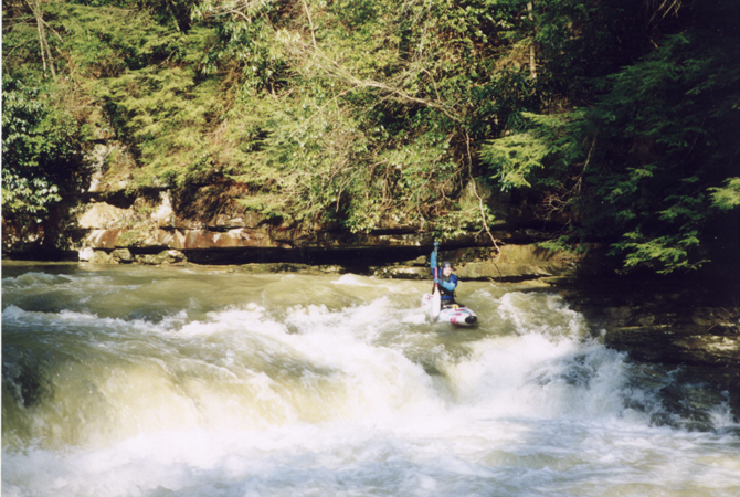 Last ledge on Crooked Fork Creek