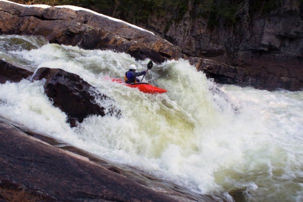 Griffin Gorge on the East Branch Sacandaga River in New York, shown in American Whitewater route context.