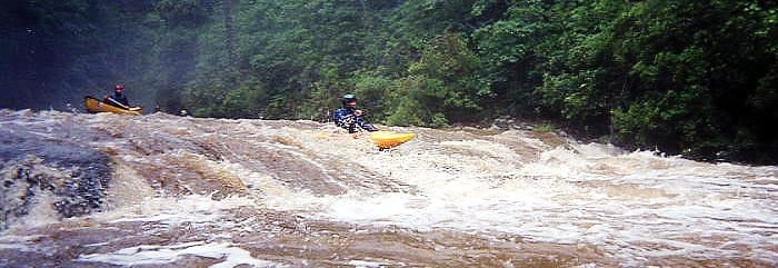 (RM) Very small slide exiting the gorge
