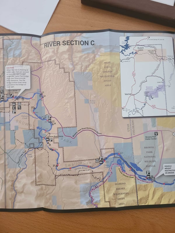Section C of the Green River in the Flaming Gorge