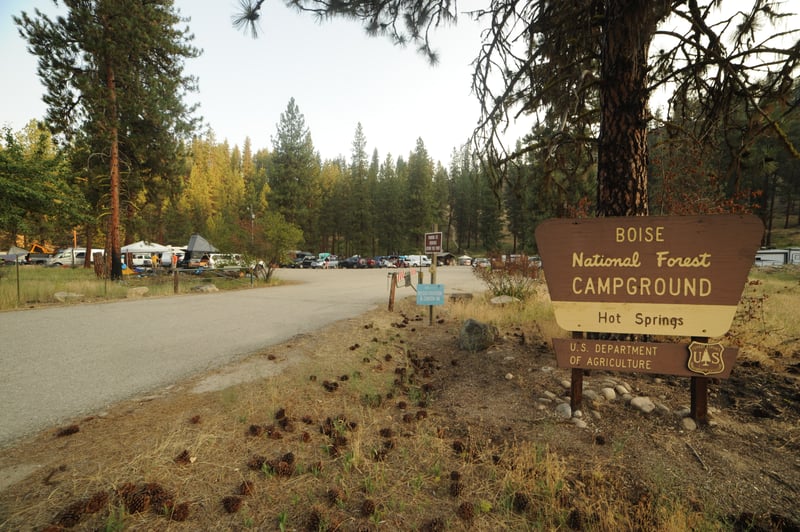 Hot Springs Campground Entrance