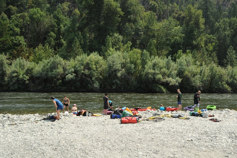 Staging Gear at Indian Creek Access