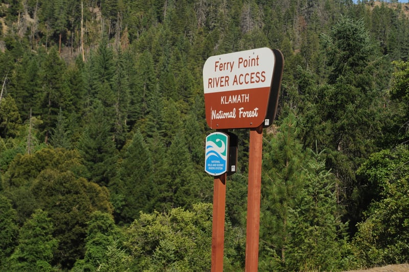 Ferry Point River Access Sign