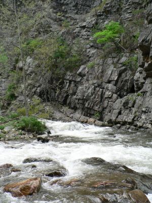 Doe River Flag Pole Left Side