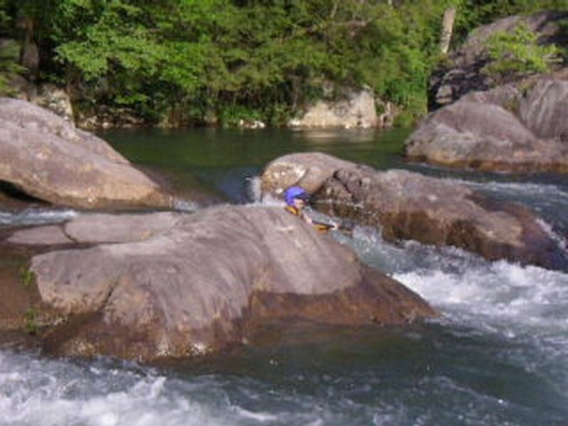 The Wall Rapid, entering the top right