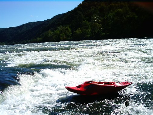 Brooks rapid view from center of river
