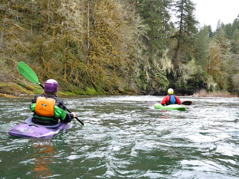 Typical character of Little North Santiam