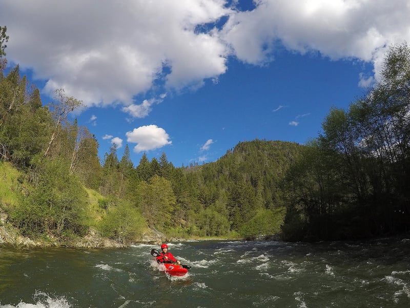 Paddling the NF Salmon River below Sawyers Bar