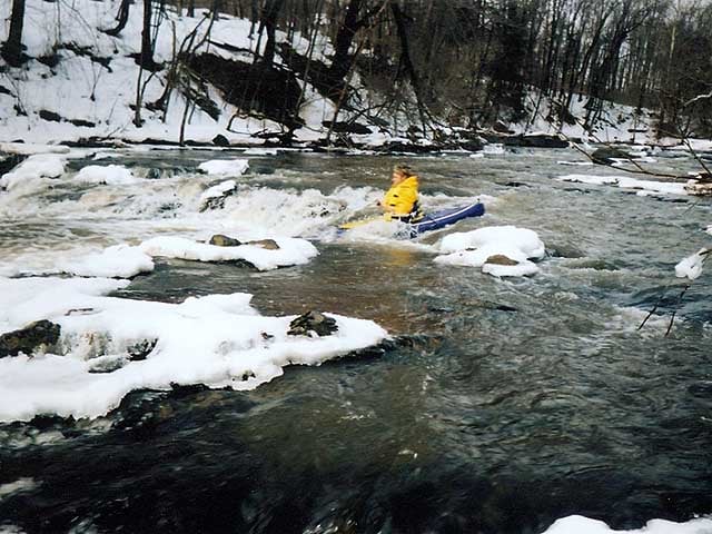 First rapid below S. Deodate Rd. after an early thaw.