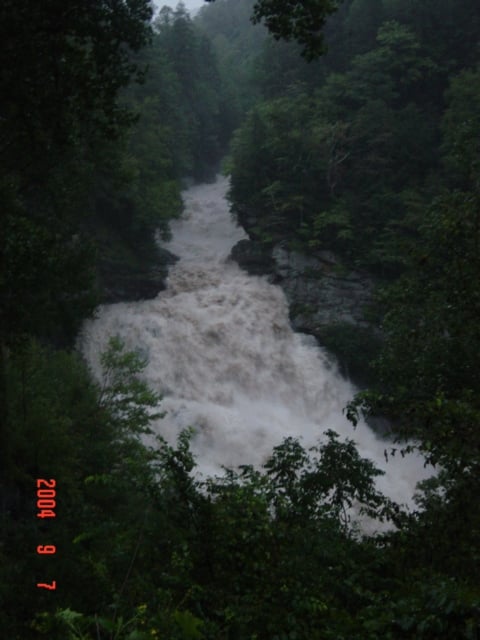 Cullasaja Falls at Flood