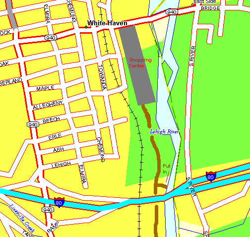 White Haven Put In Map
