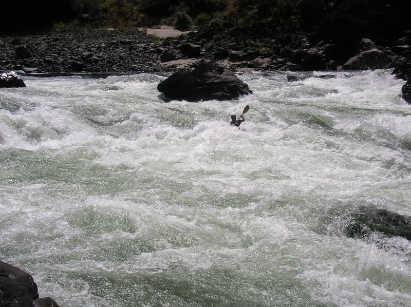 Snow Hole Rapid from below