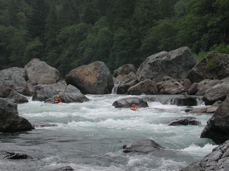 Looking Back Upstream at Boulder Drop