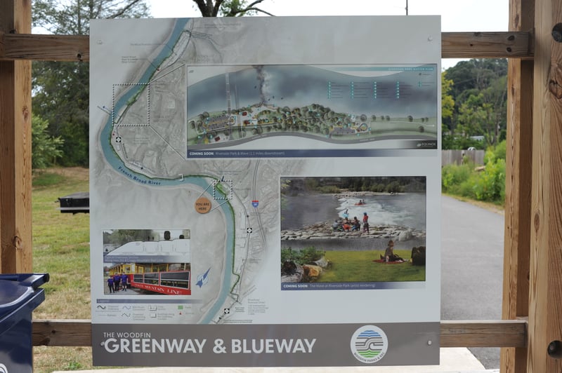 Greenway and Blueway Map at Silverline Park