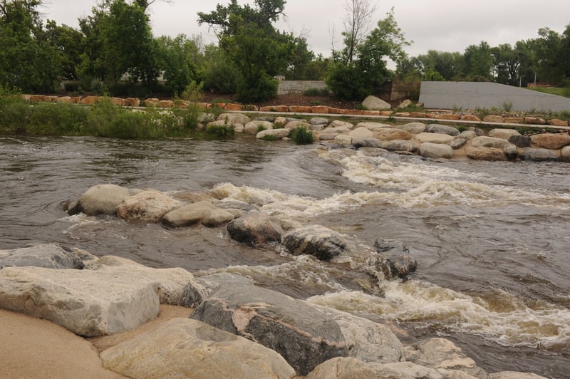 Whitewater Park First Feature from River Right