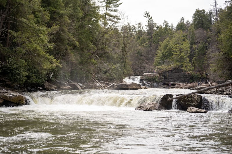 Swallowtail at 400 cfs with Swall Falls in the background