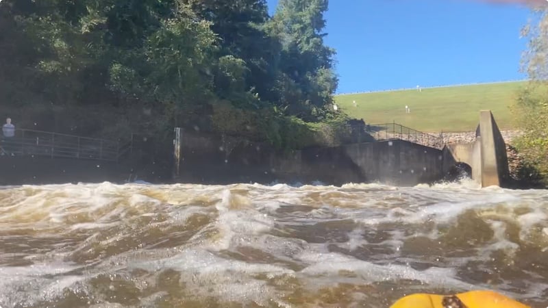 Just Below the Dam from the Red Rock Eddy