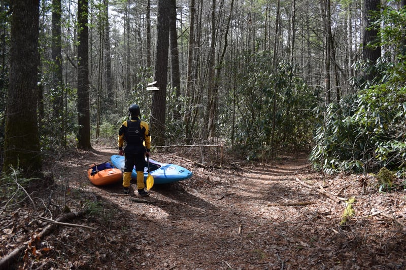 Reading the Put In Trail Signs (Go Left)