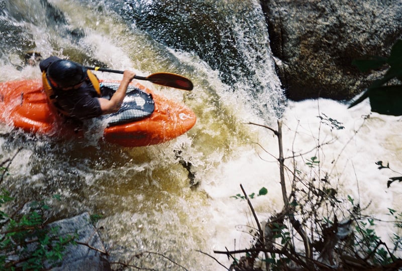 Aerial View, Right Chute at 'The Flume'