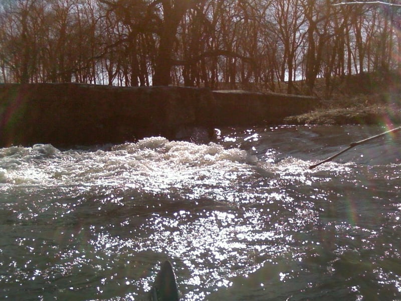 Old dam by park