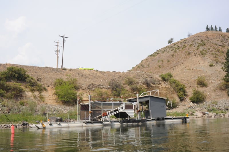 Dredge Near at Twin Bridges