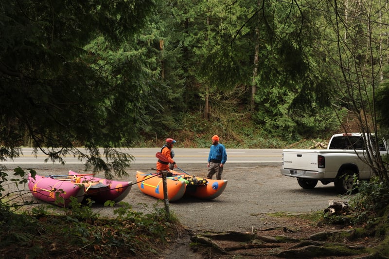 Randy and Chris Staging Boats