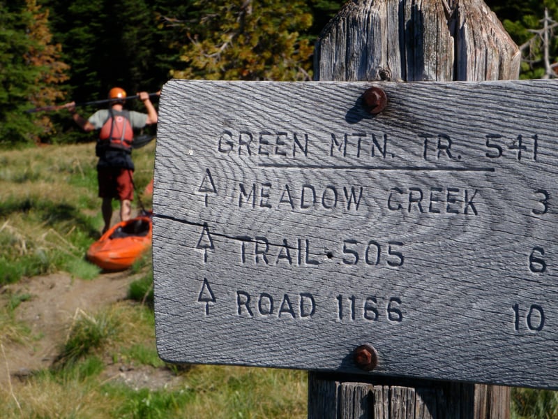 Meadow Creek trailhead. 