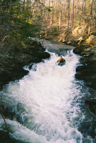 Drop above bridge