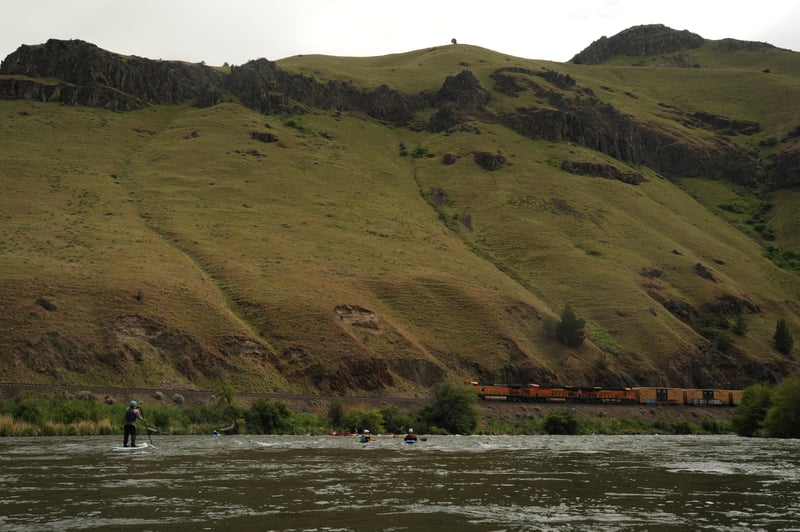 Train Near Hole in the Wall