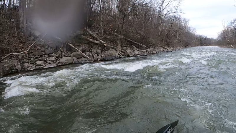 This photo was taken about 400ft up stream from Kephart Bridge Landing.