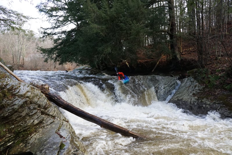 Ben S in the left channel in the 2nd half of the ledges.