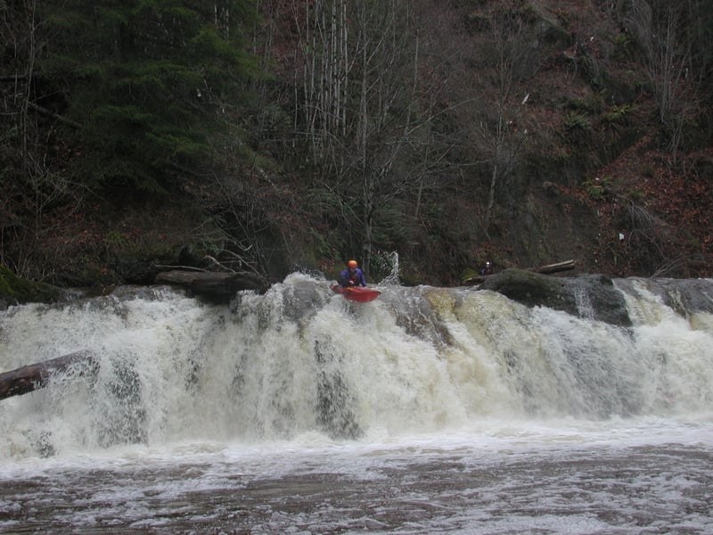 Launching Off Pilchuck Falls