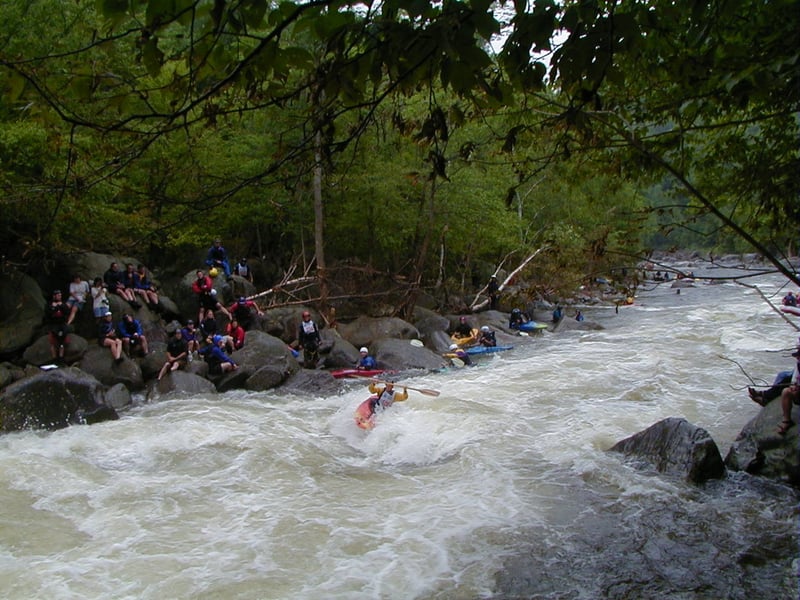 Surfing below Dragons Tooth