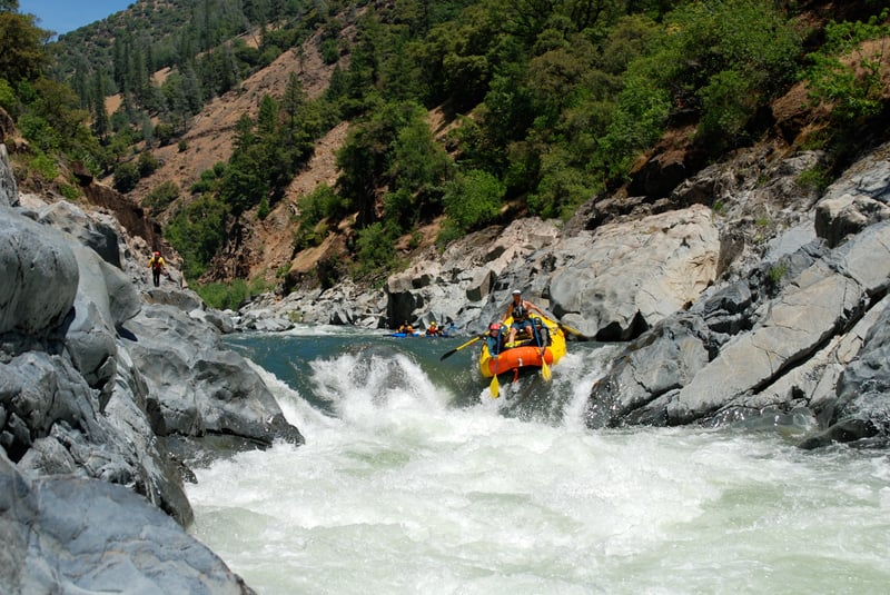 Chamberlain Falls, raft descent