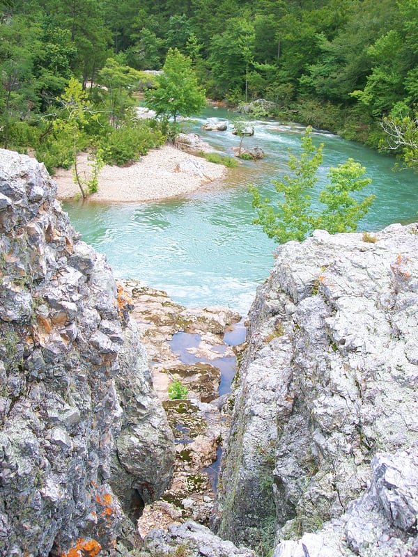 View from Winding Stairs Rapids Boulders