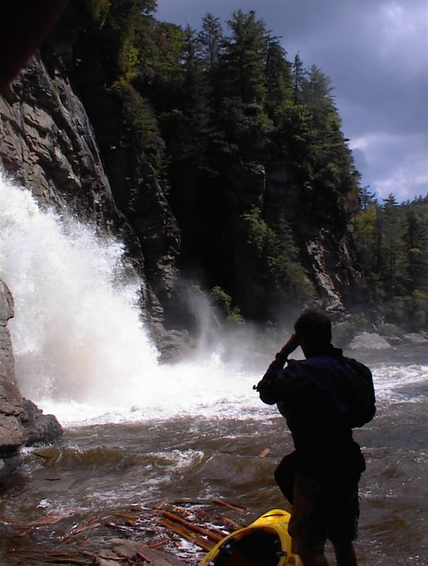 Puting in at the Falls