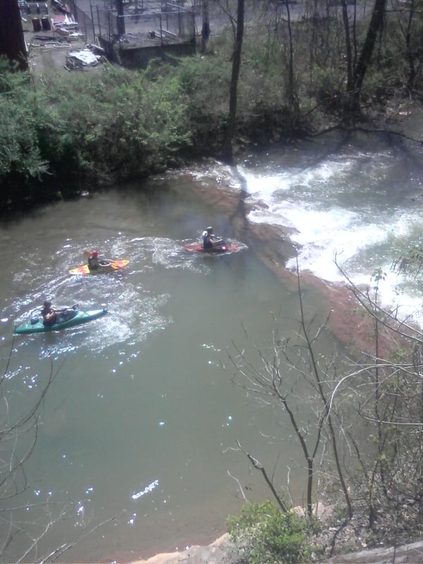 Last ledge, 1/2 mi. before end at Mon River