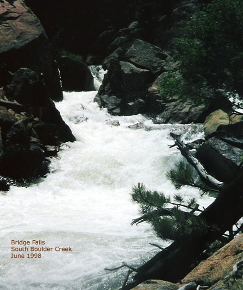 Upstream View of Bridge Falls