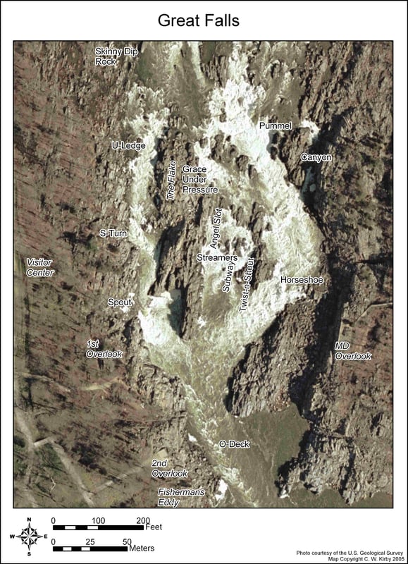 Potomac Gorge Map - Great Falls (large file)