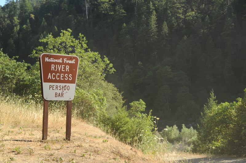 Persido Bar River Access Sign