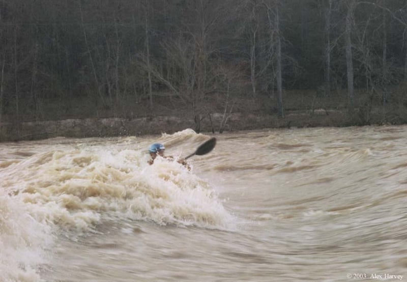 Another shot of first wave, Ashely