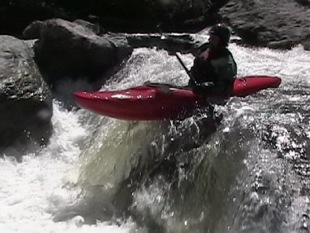 Boofing the first drop at Bodysnatcher @ 800cfs