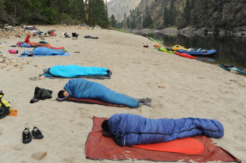 Camping on the Beach
