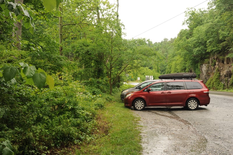 Parking for Big Laurel Put-in